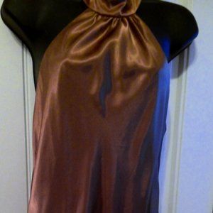 GOLD BACKLESS FISHTAIL MAXI DRESS